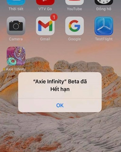Axie Infinity "Beta" đã hết hạn